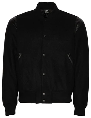 LCKR Mens LCKR Varsity Jacket - Mens Black/Black Size M