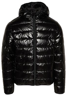 GUESS Men's Holographic Hooded Puffer Jacket - Macy's