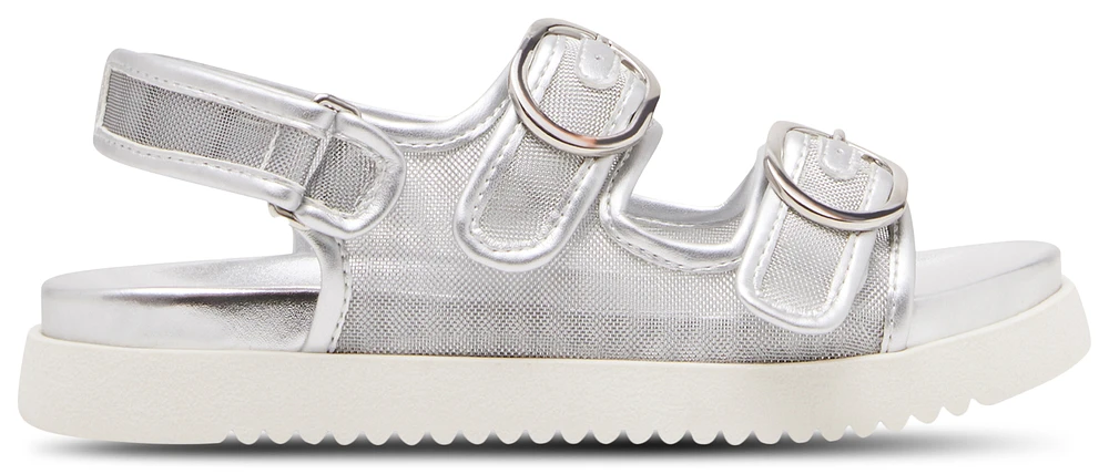 Steve Madden Girls Steve Madden JKIT SANDAL - Girls' Grade School Shoes Silver Size 01.0
