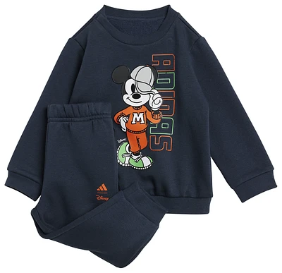 adidas Boys x Disney Mickey Mouse Joggers Set - Boys' Toddler Impact Orange/Aurora Ink