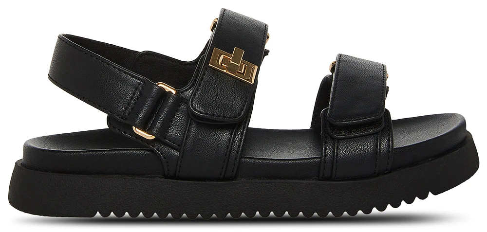Steve Madden Girls JMONA ADJUSTABLE BACK STRAP SANDAL - Girls' Grade School Shoes Black