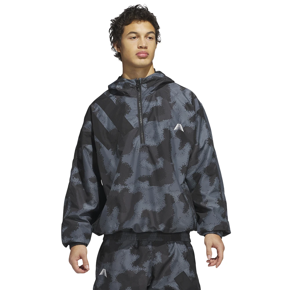 adidas Anthony Edwards Camo AOP Windbreaker Jacket - Men's