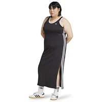 adidas Originals Womens 3-Stripes Tank Dress Maxi  - Black