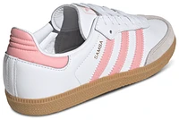 adidas Originals Girls Samba - Girls' Grade School Shoes White/Pink/Brown