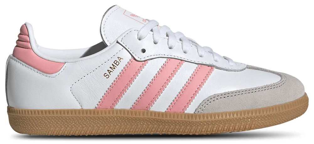 adidas Originals Girls Samba - Girls' Grade School Shoes White/Pink/Brown