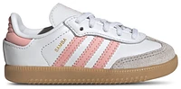 adidas Originals Girls Samba - Girls' Toddler Soccer Shoes Semi Pink Spark/Gum/White