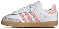 adidas Originals Girls Samba - Girls' Toddler Soccer Shoes Semi Pink Spark/Gum/White