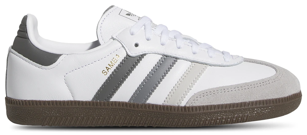 adidas Originals Boys Samba - Boys' Grade School Shoes White/Grey/Grey