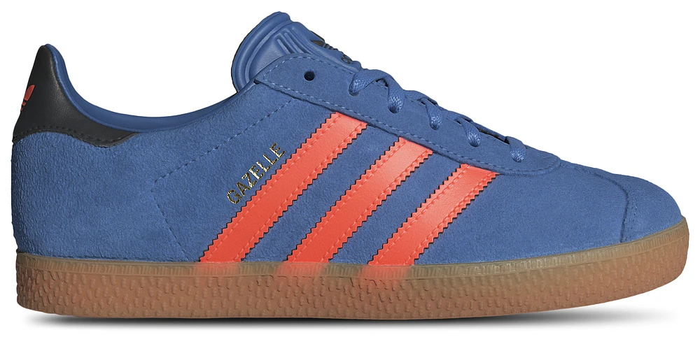 adidas Originals Boys Gazelle - Boys' Grade School Shoes Black/Solar Orange/Focus Blue