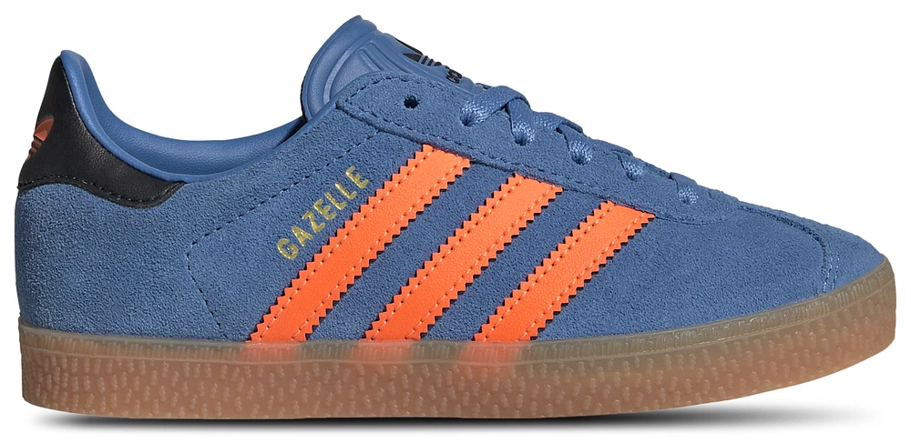 adidas Originals Boys adidas Originals Gazelle - Boys' Preschool Shoes Focus Blue/Solar Orange/Black Size 03.0