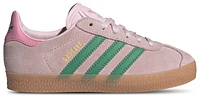 adidas Originals Girls Gazelle - Girls' Preschool Shoes Clear Pink/Bliss Pink/Court Green