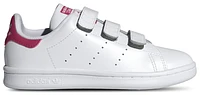 adidas Originals Boys Stan Smith - Boys' Preschool Shoes White/White/Bold Pink