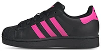 adidas Originals Girls Superstar II - Girls' Grade School Basketball Shoes Black/Pink