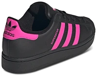 adidas Originals Girls Superstar II - Girls' Grade School Basketball Shoes Black/Pink