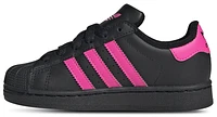 adidas Originals Girls Superstar II - Girls' Preschool Shoes Black/Pink