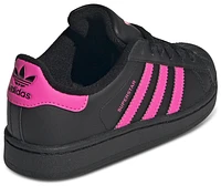 adidas Originals Girls Superstar II - Girls' Preschool Shoes Black/Pink