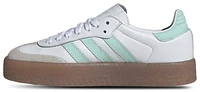 adidas Originals Girls Sambae - Girls' Grade School Shoes White/Clear Mint/Metallic Gold