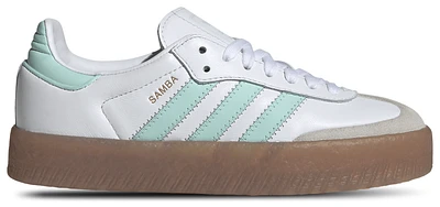 adidas Originals Girls Sambae - Girls' Grade School Shoes White/Clear Mint/Metallic Gold
