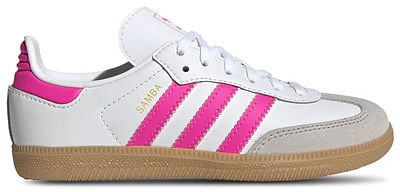 adidas Originals Boys adidas Originals Samba - Boys' Preschool Soccer Shoes Lucid Pink/White Size 12.0