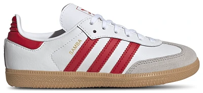 adidas Originals Boys Samba OG - Boys' Preschool Shoes White/Better Scarlet/Gum