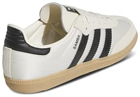 adidas Originals Girls Samba Satin - Girls' Grade School Shoes Cream White/Gum/Core Black