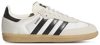adidas Originals Girls Samba Satin - Girls' Grade School Shoes Cream White/Gum/Core Black