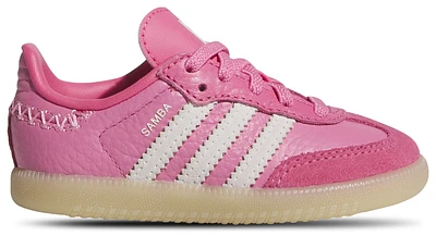 adidas Originals Girls Samba - Girls' Toddler Soccer Shoes Bliss Pink/Off White/Bliss Pink
