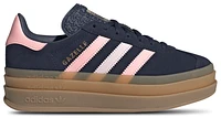 adidas Originals Girls adidas Originals Gazelle Bold - Girls' Grade School Running Shoes Night Indigo/Pink Size 04.5