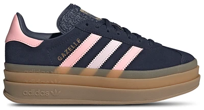 adidas Originals Girls adidas Originals Gazelle Bold - Girls' Grade School Running Shoes Night Indigo/Pink Size 04.5
