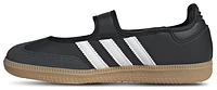adidas Originals Girls Samba Jane - Girls' Grade School Running Shoes Black/White