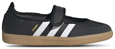 adidas Originals Girls Samba Jane - Girls' Grade School Running Shoes Black/White
