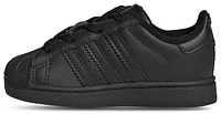 adidas Originals Boys Superstar II Elastic Lace - Boys' Toddler Shoes Black/Black