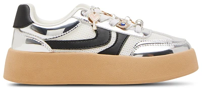 Steve Madden Girls Jersey C Platform Sneakers - Girls' Grade School Shoes Silver