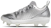 adidas Womens adiZero Instinct Silver Speed TPU Dugout Cleats - Baseball Shoes Grey/Silver Metallic/Black