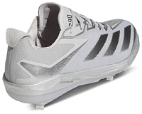 adidas Mens adiZero Electric+ Silver Speed - Baseball Shoes Grey/Silver Metallic/Black