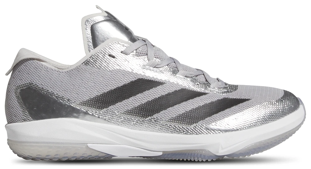 adidas Mens adiZero Impact Silver Speed Turf - Baseball Shoes Metallic/Black/Grey