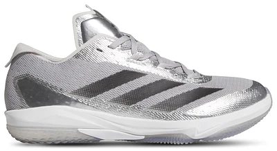 adidas Mens adiZero Impact Silver Speed Turf - Baseball Shoes Metallic/Black/Grey