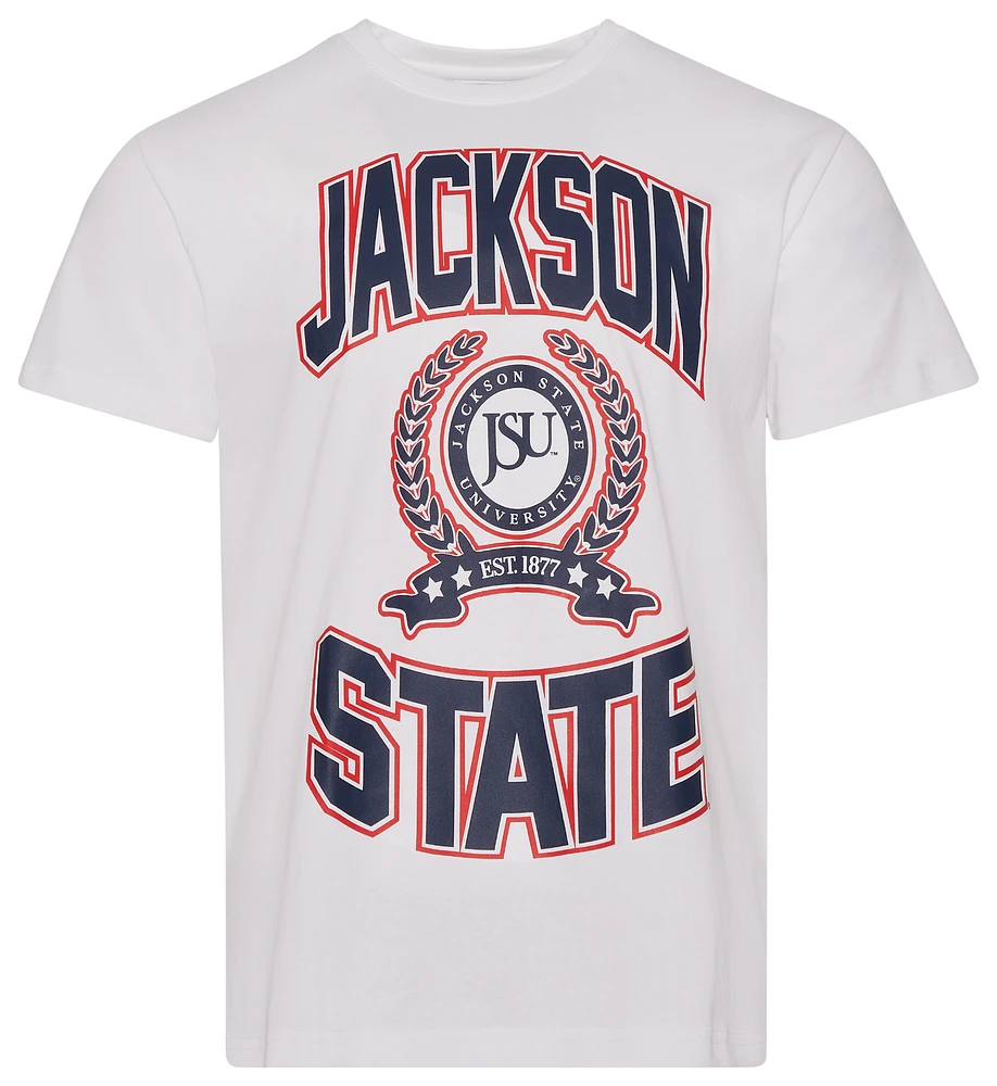 Campus Remix Mens Jackson State University Vintage T-Shirt - Navy/Red