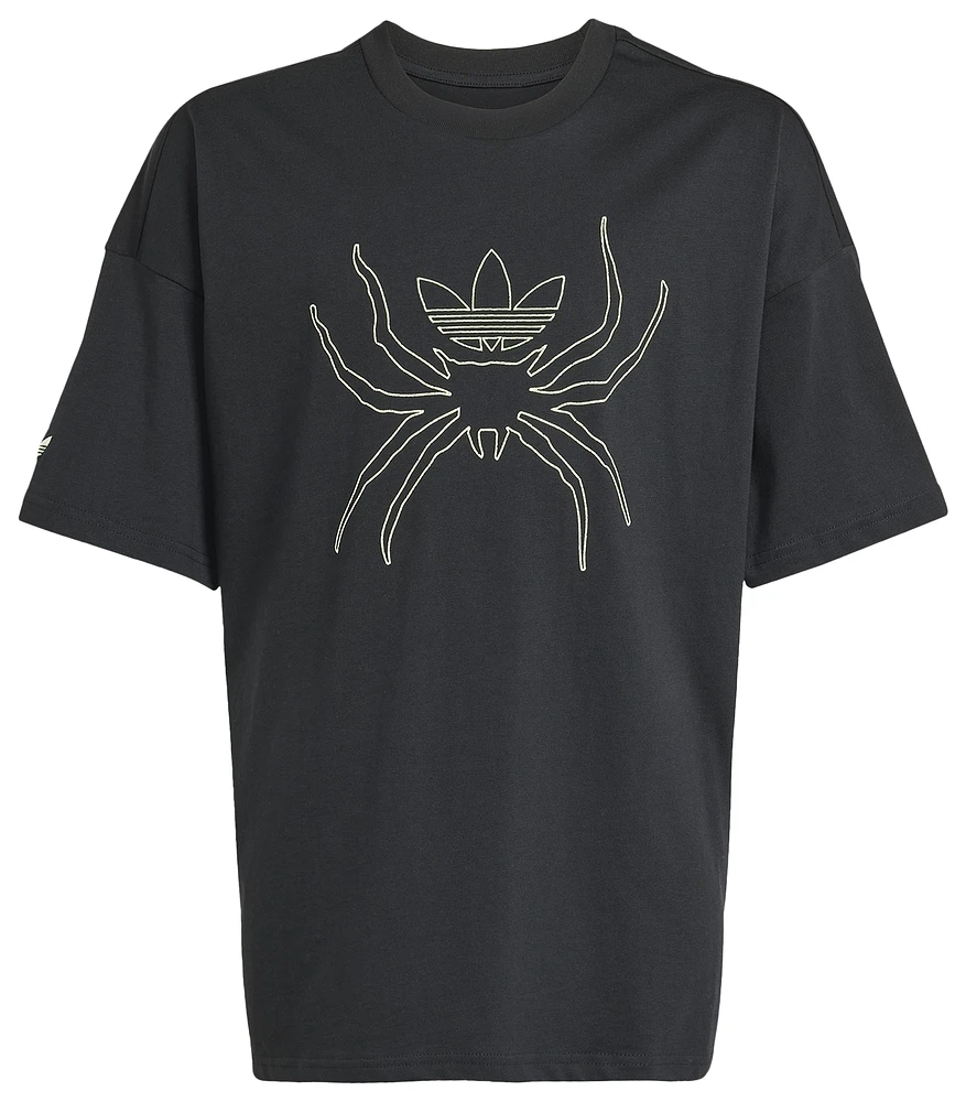 adidas Originals Boys Trefoil Spider Graphic T-Shirt - Boys' Grade School Black