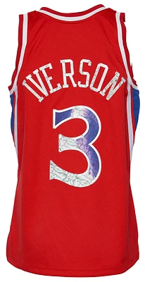 Mitchell & Ness Mens 76ers 75th Anniversary Jersey - Red/Multi