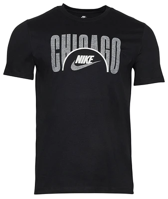 Nike Mens Nike Chicago Force T-Shirt - Mens Black/Silver Size S