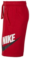 Nike Boys Nike NSW Club Shorts - Boys' Grade School University Red/University Red/Black Size M