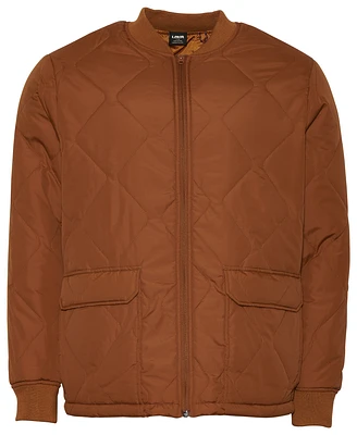 LCKR Mens Quilted Jacket - Brown/Brown