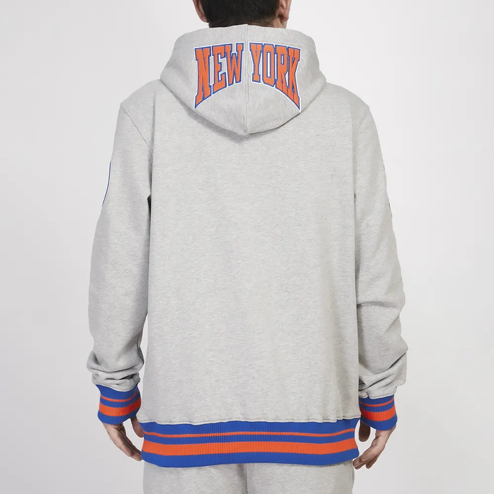 Pro Standard Mens Pro Standard Knicks Crest Emblem Fleece P/O Hoodie - Mens Gray Size M