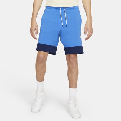 blue jordan fleece shorts