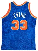 Mitchell & Ness Mens Mitchell & Ness Knicks CNY Jersey - Mens Blue/Gold Size S