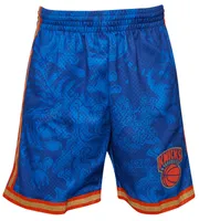 Mitchell & Ness Mens Knicks CNY Shorts - Navy/Gold