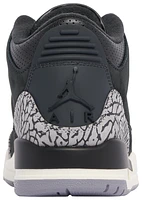 Jordan Womens Jordan Retro 3 - Womens Shoes Grey/Black/White Size 06.0