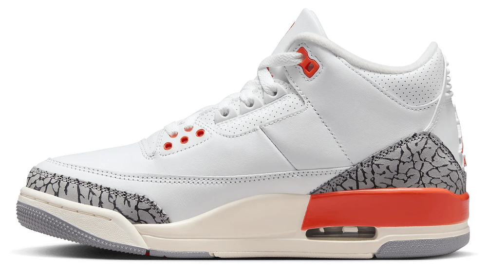Jordan Womens Retro 3 - Shoes White/Cosmic Clay