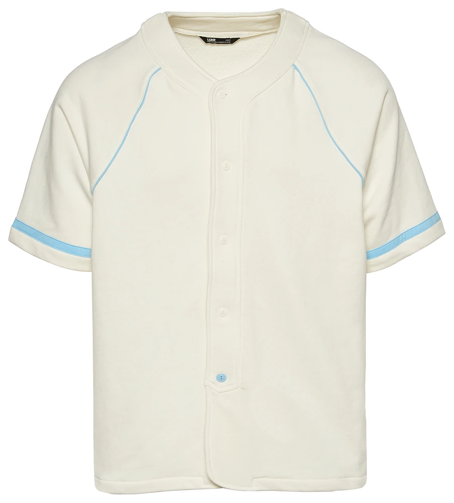 LCKR Mens LCKR Baseball Shirt - Mens White/White Size M